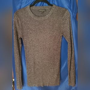 Women's Banana Republic Black Glitter Shirt, Size S